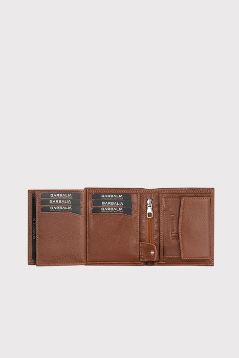 Zoozie Bags Dortmund - Tan v2 Cartera Hombre Piel Auténtica Bloqueo RFID Tostado
